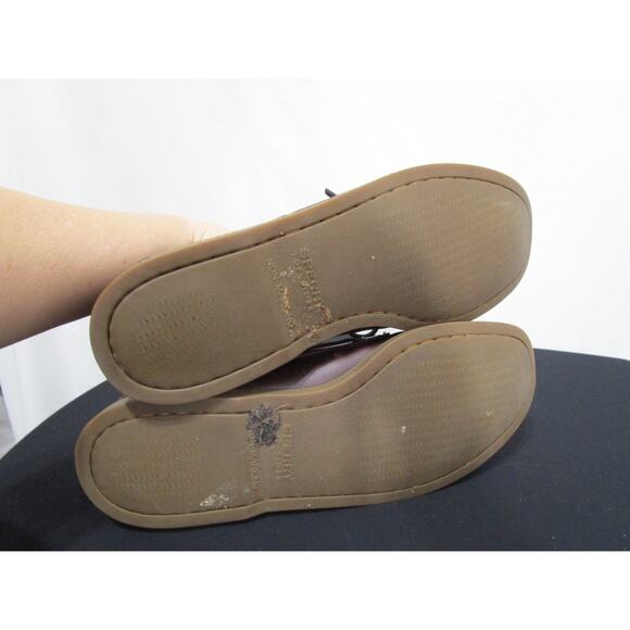 Sperry Top Sider Brown Leather 2 Eye Boat Shoes Men Sz 11.5 M - Picture 7 of 9